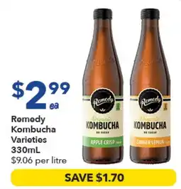 Ritchies Remedy Kombucha Varieties offer