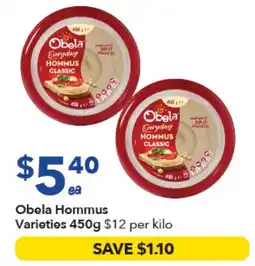 Ritchies Obela Hommus Varieties offer