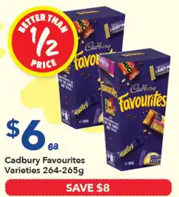 Ritchies Cadbury Favourites Varieties offer