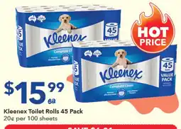 Ritchies Kleenex Toilet Rolls offer