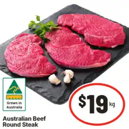 IGA Australian Beef Round Steak offer