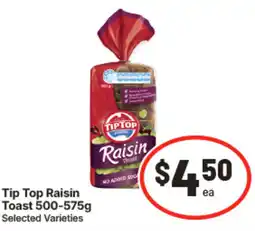IGA Tip Top Raisin Toast offer