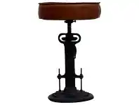 LivingStyles Industrial Paris Wind Up Cast Iron Counter Stool offer