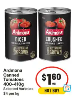 IGA Ardmona Canned Tomatoes offer