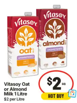 IGA Vitasoy Oat or Almond Milk offer