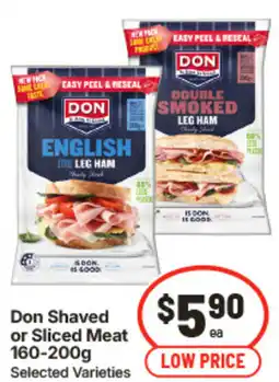 IGA Don Shaved or Sliced Meat offer