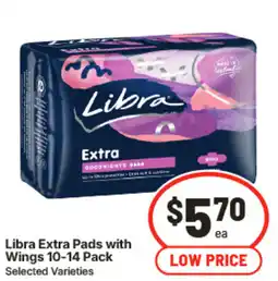 IGA Libra Extra Pads with Wings offer