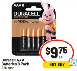 IGA Duracell AAA Batteries offer