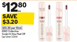 Woolworths KIND Collective Sculpt & Stay Peel Off Lip Liner offer