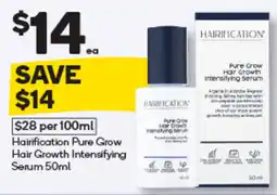 Woolworths Hairification Pure Grow Hair Growth Intensifying Serum offer