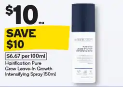 Woolworths Hairification Pure Grow Leave-In Growth Intensifying Spray offer