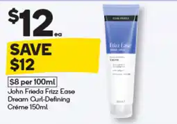 Woolworths John Frieda Frizz Ease Dream Curl-Defining Crème offer