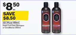 Woolworths Hask Curl Care Shampoo or Conditioner offer