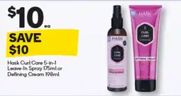 Woolworths Hask Curl Care 5-in-1 Leave-In Spray or Defining Cream offer