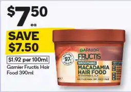 Woolworths Garnier Fructis Hair Food offer