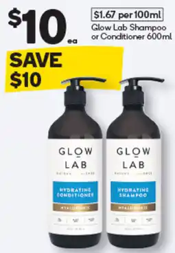 Woolworths Glow Lab Hydrating Conditioner or Shampoo offer