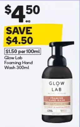 Woolworths Glow Lab Foaming Hand Wash offer