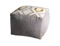 LivingStyles Maisy Cotton Square Pouffe offer