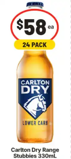 IGA Carlton Dry Range Stubbies offer