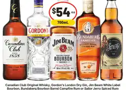 IGA Canadian Club, Gordon's, Jim Beam, Bundaberg or Sailor Jerry offer