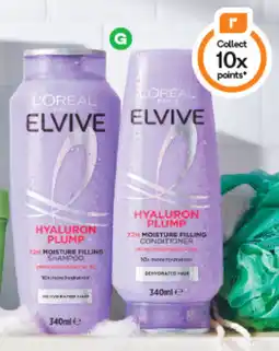 Woolworths L'Oréal Paris Elvive Hyaluron Plump Shampoo or Conditioner offer