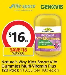 Coles Nature's Way Kids Smart Vita Gummies Multi-Vitamin Plus offer