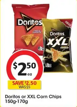 Coles Doritos Corn Chips Supreme Cheese offer