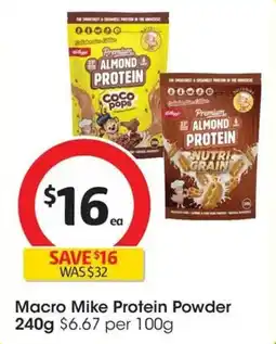 Coles Macro Mike Premium Almond Protein Nutri-grain offer