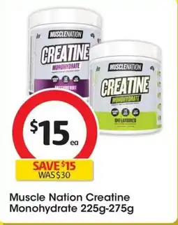 Coles Muscle Nation Creatine Monohydrate Unflavoured offer