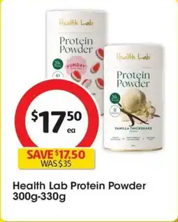 Coles Health Lab Vanilla Thickshake Protein Powder offer