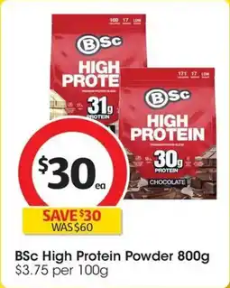 Coles BSc High Protein Powder Chocolate offer