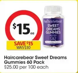 Coles Haircarebear Sweet Dreams Gummies offer