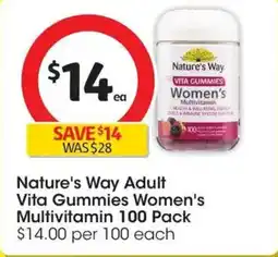 Coles Nature's Way Women's Multi-vitamin Vita Gummies offer