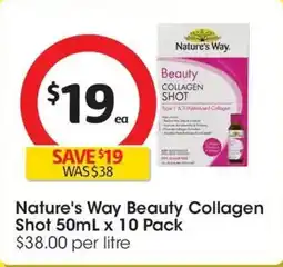 Coles Nature's Way Shot Collagen offer