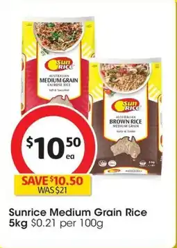 Coles Sunrice Medium Grain Rice offer
