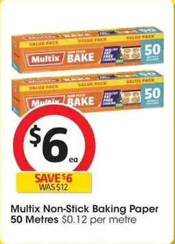 Coles Multix Non-stick Baking Paper offer