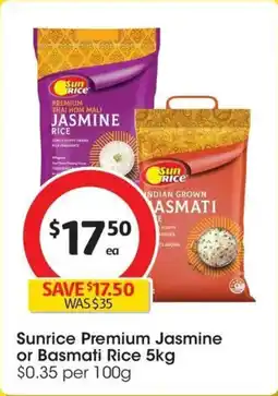 Coles Sunrice Premium Jasmine offer