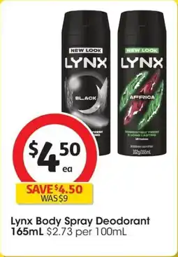 Coles Lynx Deodorant Body Spray Africa offer
