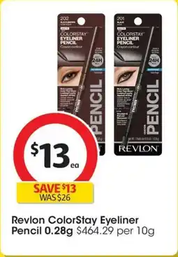 Coles Revlon Colorstay #002 Black Brown Eyeliner offer