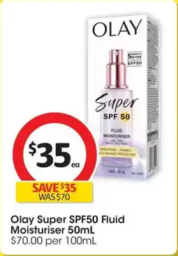 Coles Olay Super SPF 50 Fluid Moisturiser offer