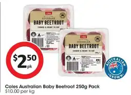 Coles Coles Baby Beetroot Prepacked offer