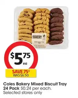 Coles Coles Bakery Mixed Biscuit Tray offer