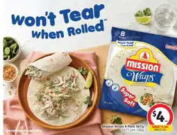 Coles Mission Original Wraps offer