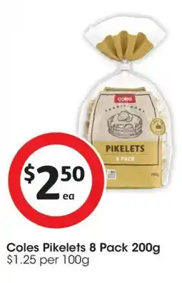 Coles Coles Pikelets offer