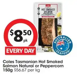 Coles Coles Hot Smoked Salmon Cracked Pepper offer