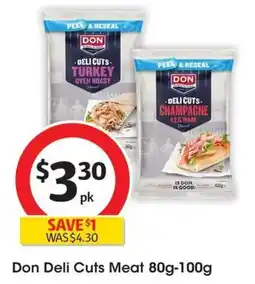 Coles Don Deli Cuts Champagne Shaved Ham offer