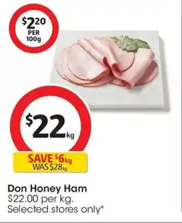 Coles Don Honey Ham offer