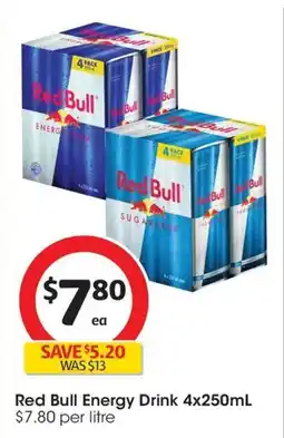 Coles Red Bull Energy Drink Original offer