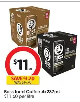Coles Boss Ice Tea Latte offer
