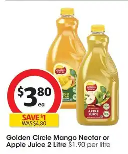 Coles Golden Circle Mango Nectar offer
